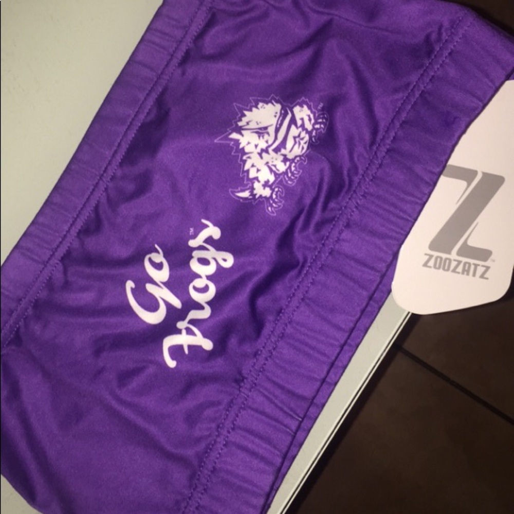 TCU purple bandeau top